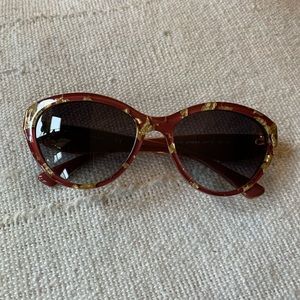 Dolce & Gabbana Cat Eye Gold Flakes Sunglasses
